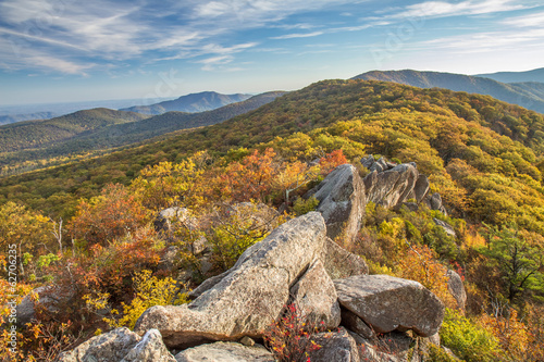 summit of Mary's rock in Shenandoah National Park, Virginia,  photo