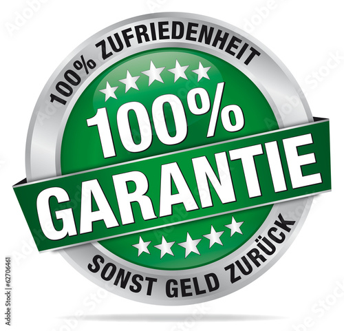100% Garantie – 100% Zufriedenheit sonst Geld zurück