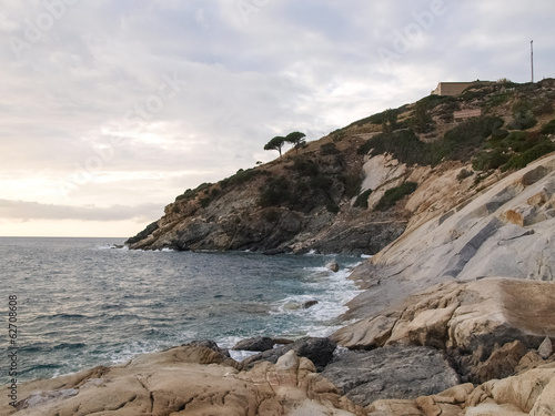 Elba Island, the sea view
