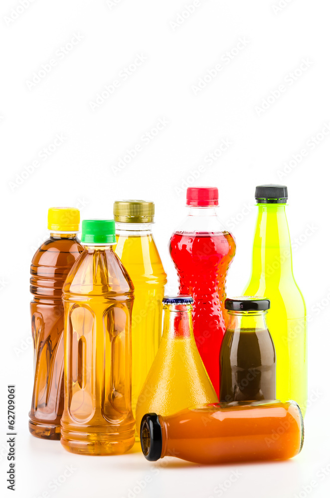 Soft bottle drink isolated white background Soft bottle drink isolated white background