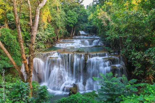 Fototapeta Naklejka Na Ścianę i Meble -  Waterfall, Kanchanaburi, Thailand