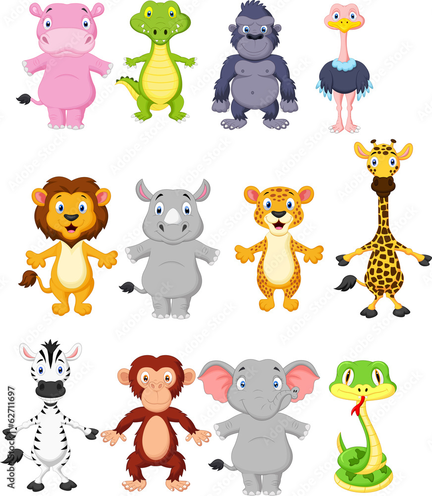 Obraz premium Wild animal cartoon