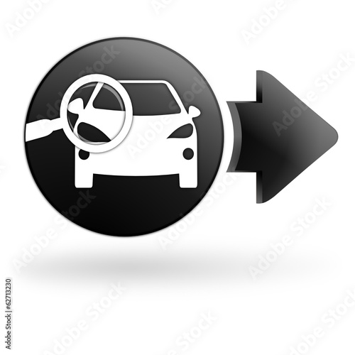 points de contrôle sur bouton noir