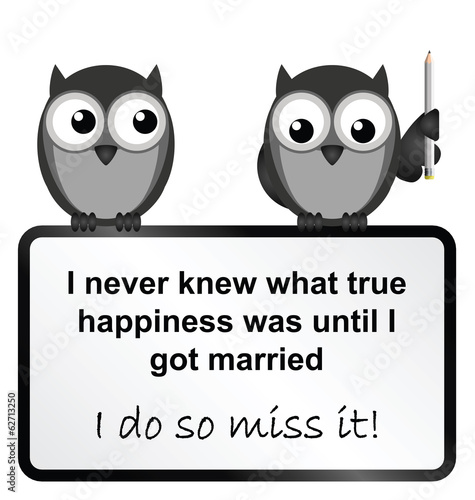 Monochrome comical miss being happy sign