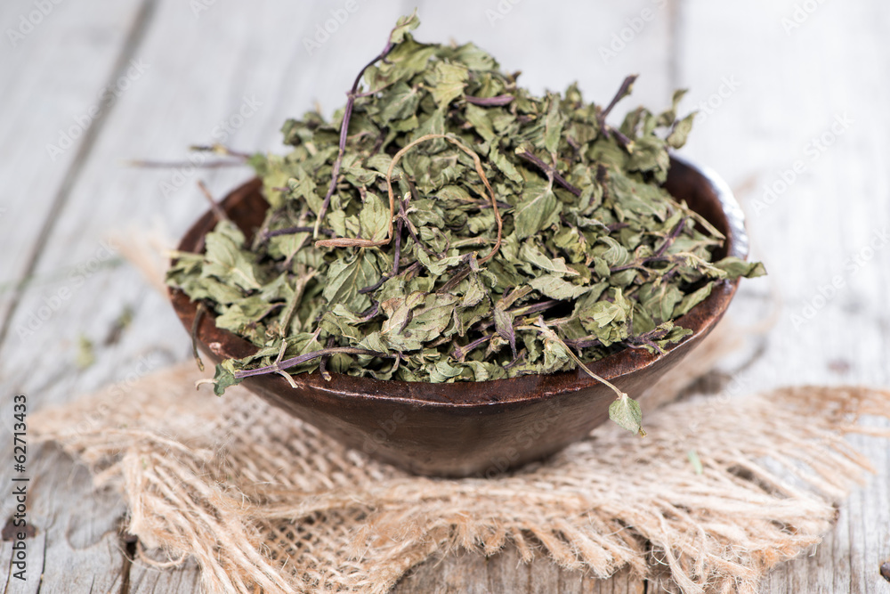 Portion of dried Mint Portion of dried Mint