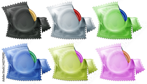 A collection of condoms