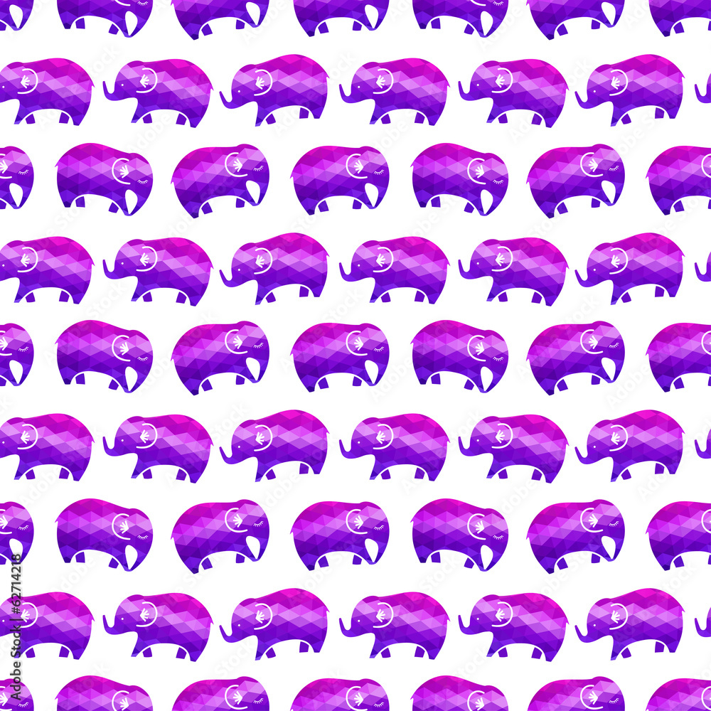 Fototapeta premium seamless pattern with elephants