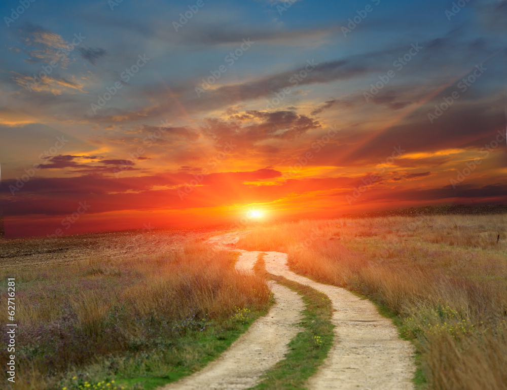 Rut road to sunset Rut road to sunset