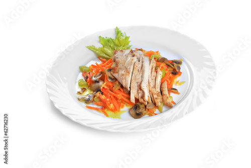 salad of grilled vegetables