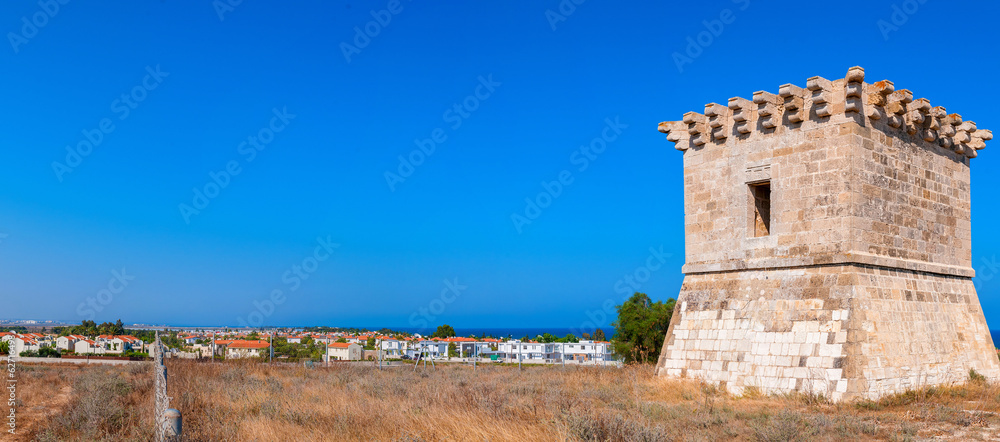 Medieval watchtower at Kiti. Larnaca