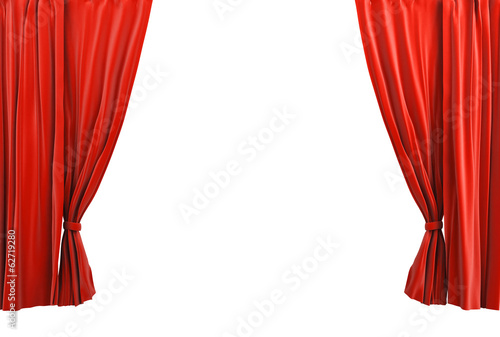 Red curtain classic style