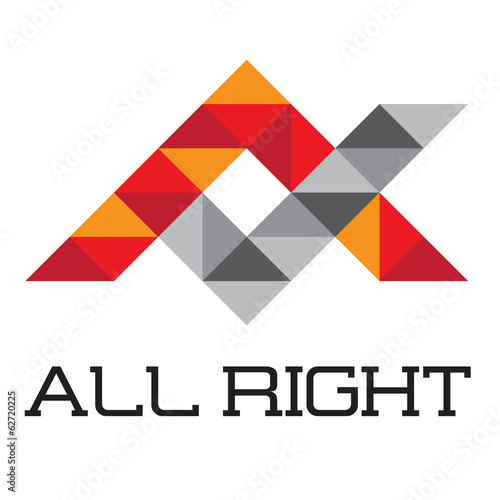 All Right Letter A Logo
