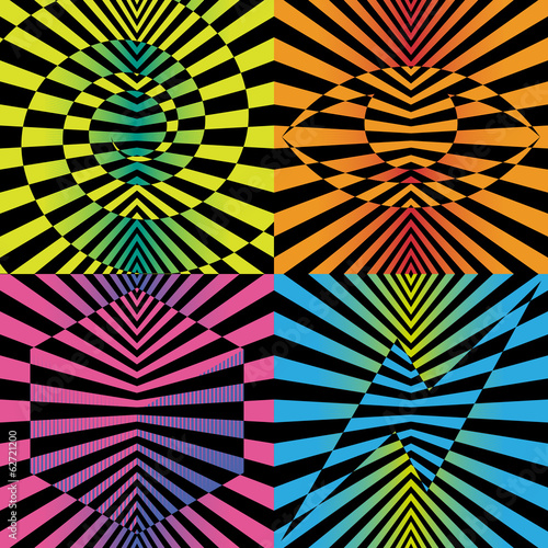 Abstract optical illusions