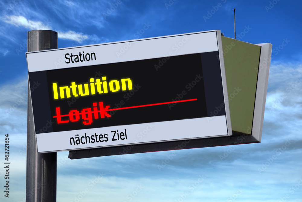 Anzeigetafel 3 - Intuition