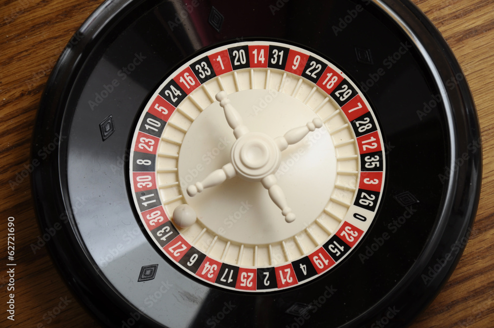 Casino roulette on the number thirteen black and odd Casino roulette on the number thirteen black and odd