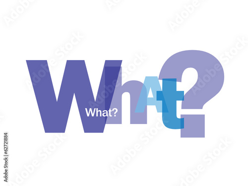 "WHAT?" Letter Collage (questions explanations help support how)