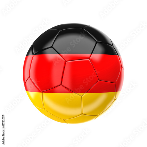 germany soccer ball isolated white background. football sport