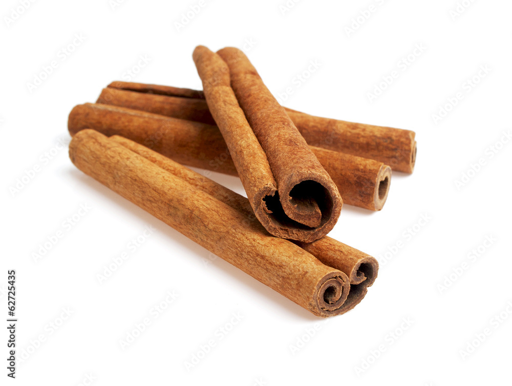 Cinnamon isolated on white background