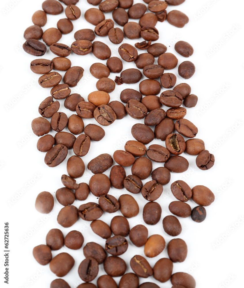 Coffee beans isolated on white Coffee beans isolated on white