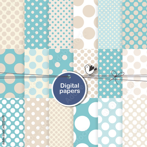 Seamless pattern background - decorative digital paper