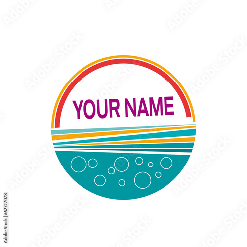 Vector logo sun