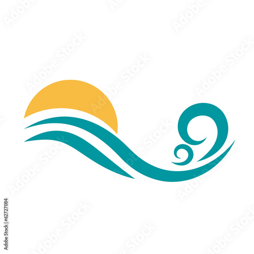 Vector logo sun