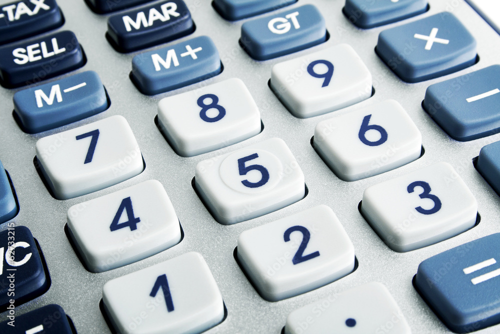 Closeup image of calculator keyboard Closeup image of calculator keyboard