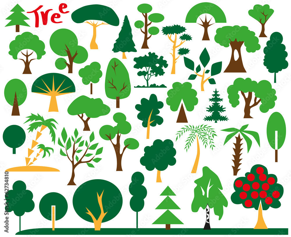 Fototapeta premium drzewo ikon