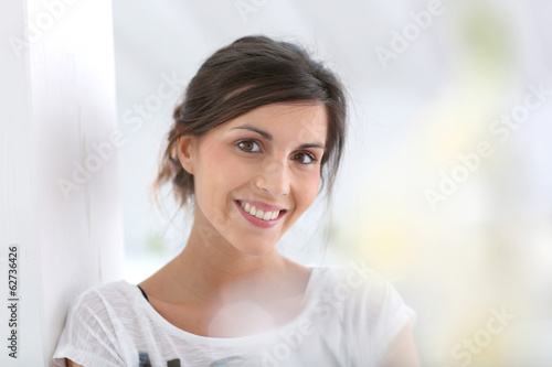 Free Download Portrait of happy young woman - GFXLoad