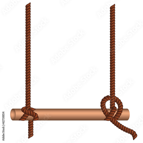 Fototapeta Naklejka Na Ścianę i Meble -  Wood Stick on a Rope