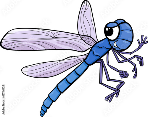 dragonfly insect cartoon illustration