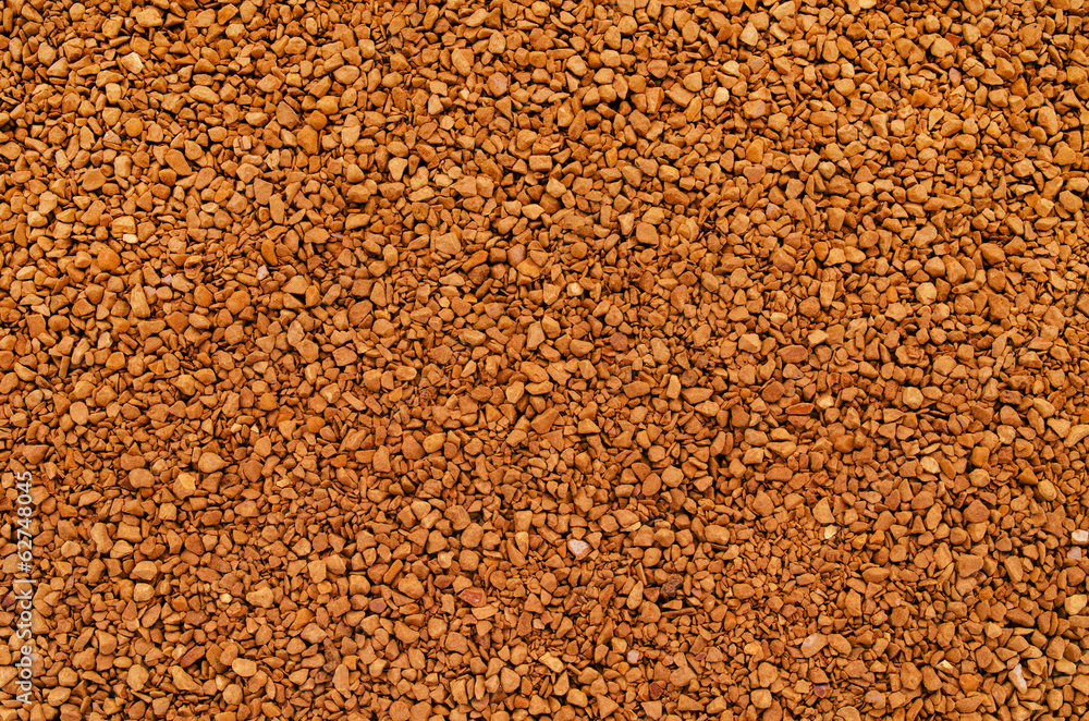 The granules Instant coffee.