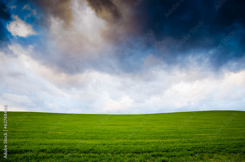 green field background