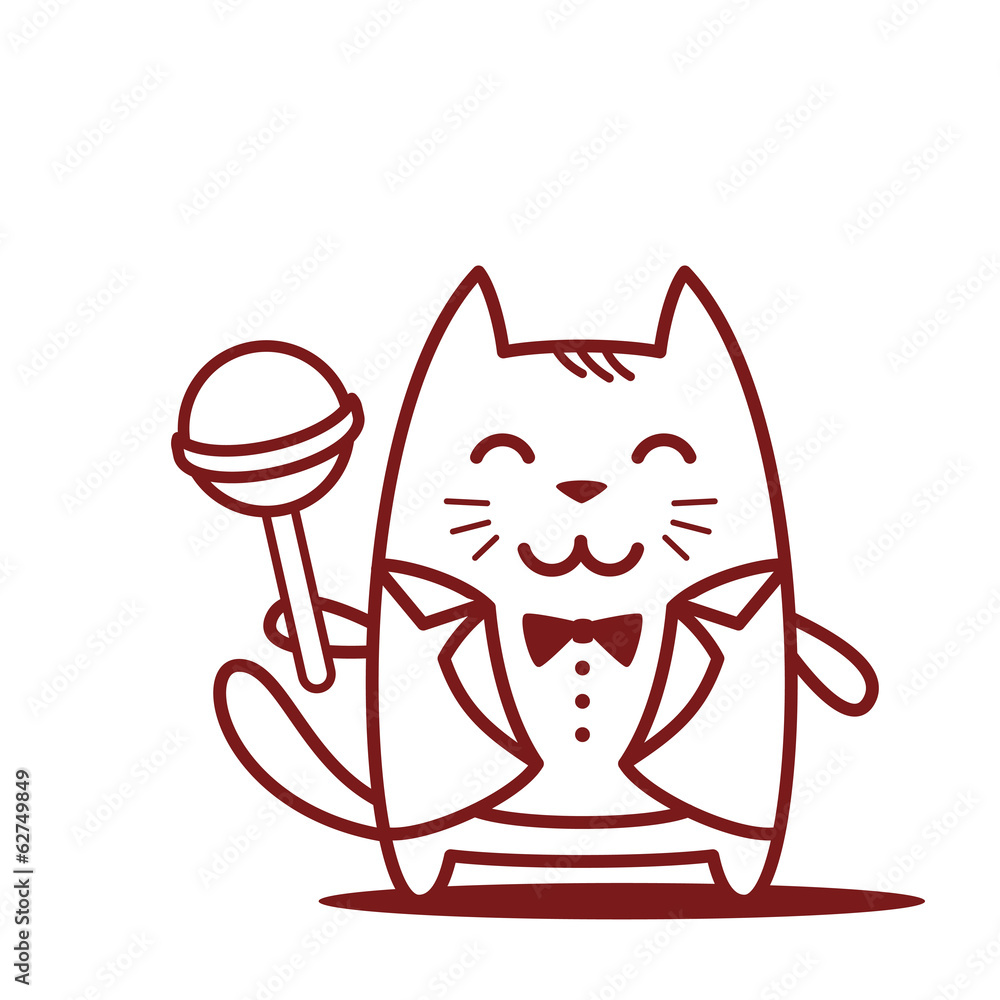 Character groom in a wedding suit line art Character groom in a wedding suit line art