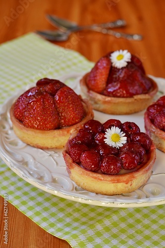 Wallpaper Mural Strawberry tarts Torontodigital.ca