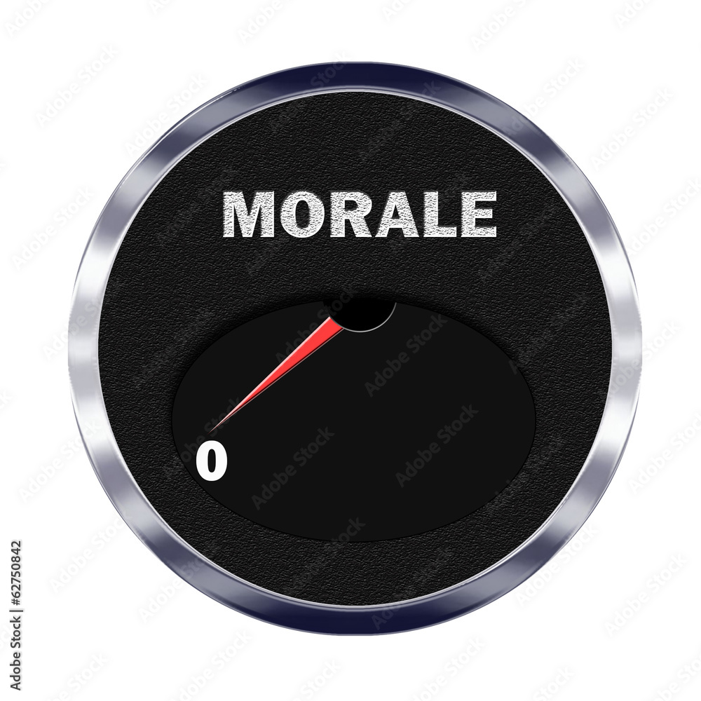 Morale meter reading zero Morale meter reading zero