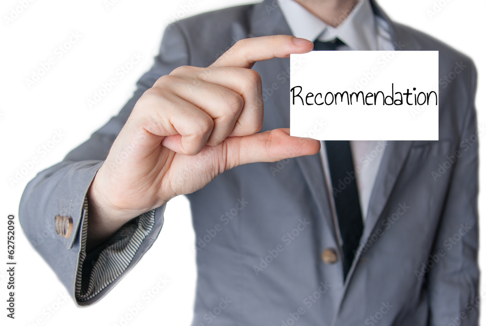 Recommendation letter held in hand Recommendation letter held in hand