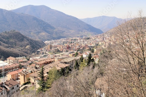 town in the mountains of the Valle Trompia in Italy