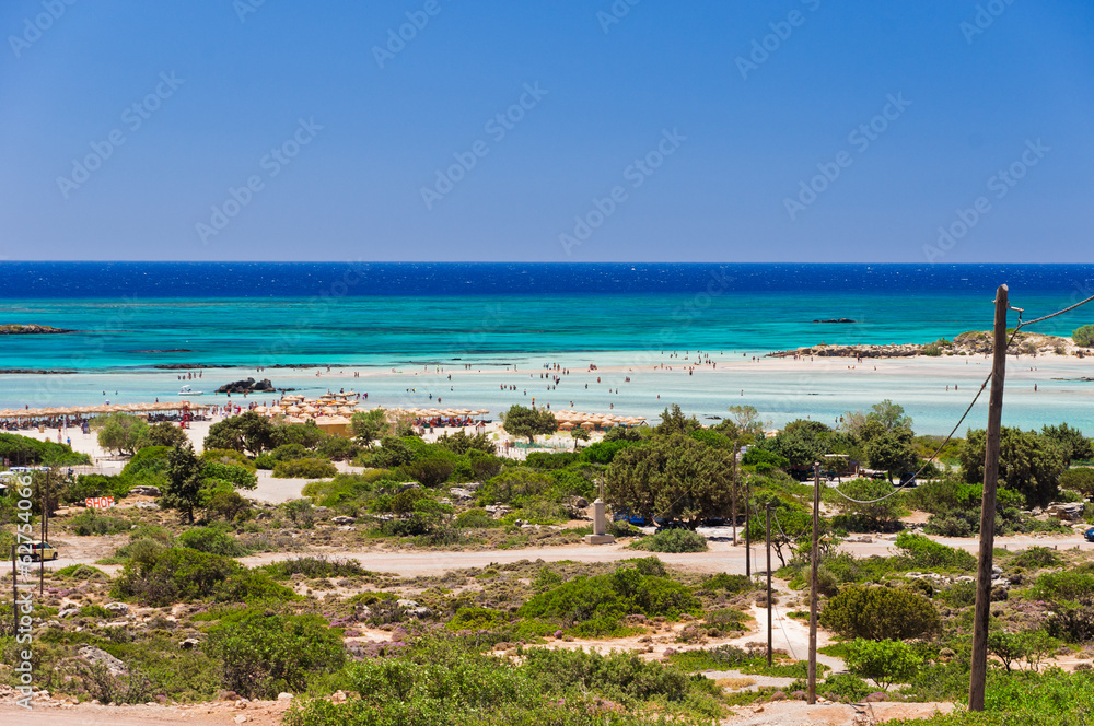 Elafonisi beach, island of Crete
