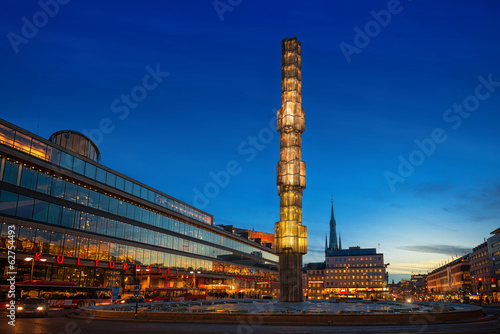 Night view of Sergels Torg ...
