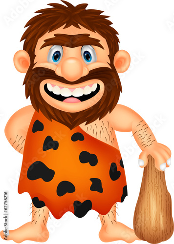 Funny caveman cartoon