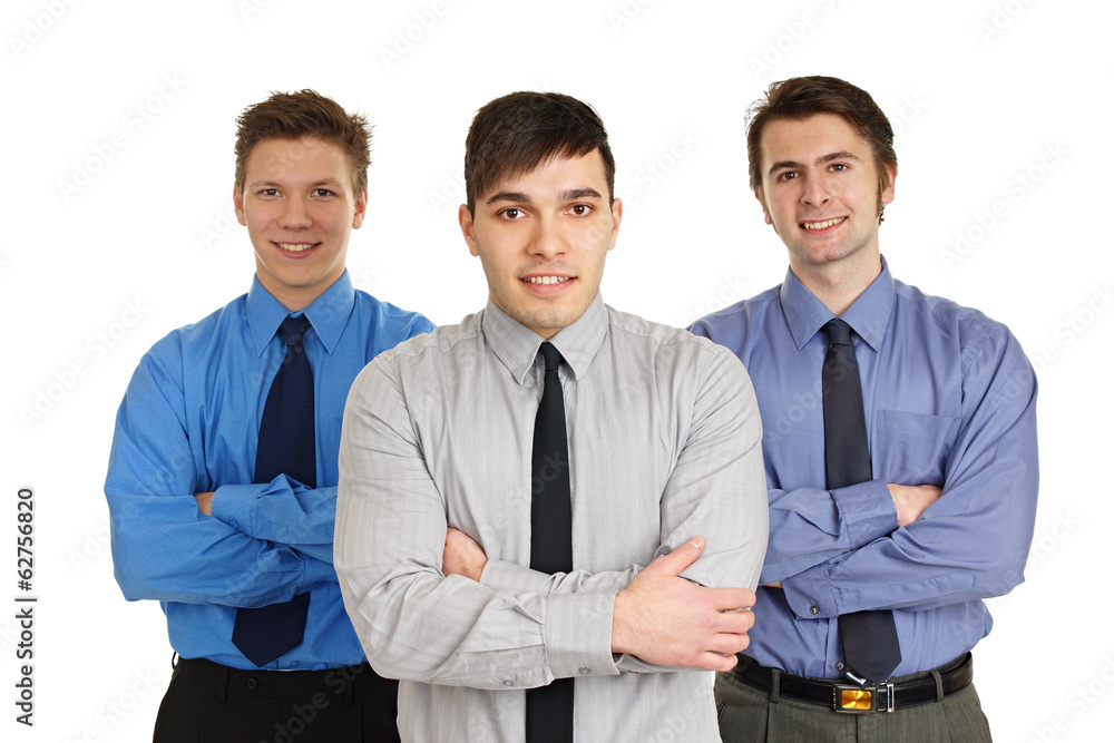 Portrait of three young business people standing Portrait of three young business people standing