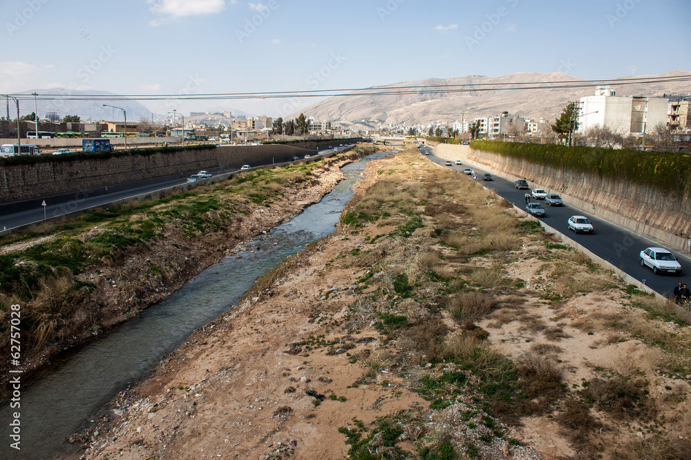 River in city Shiraz