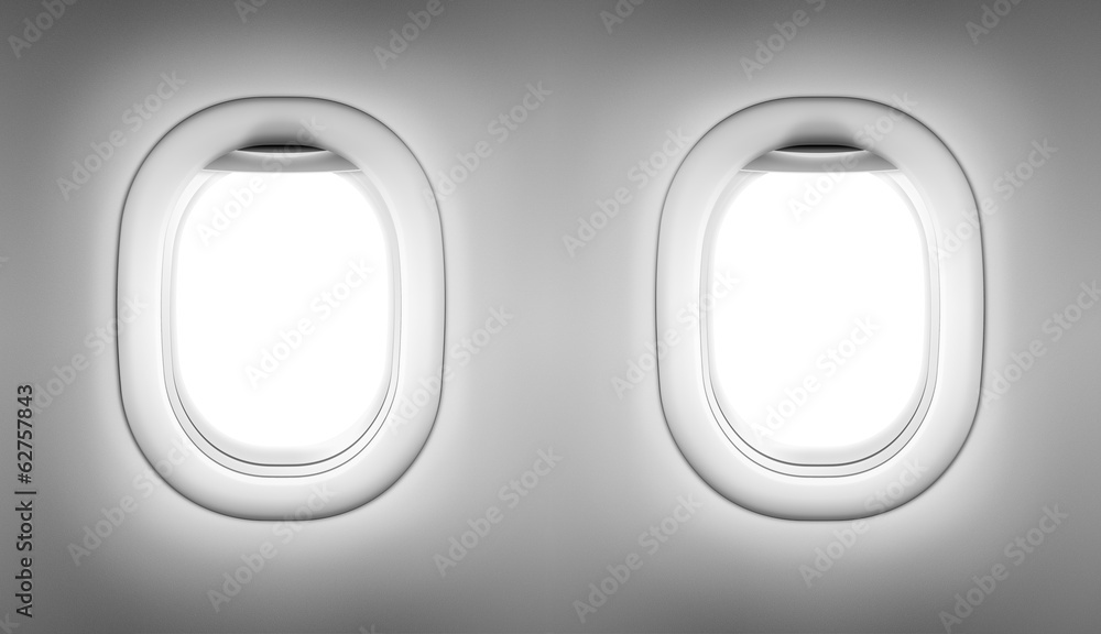 Fototapeta premium two airplane or jet windows