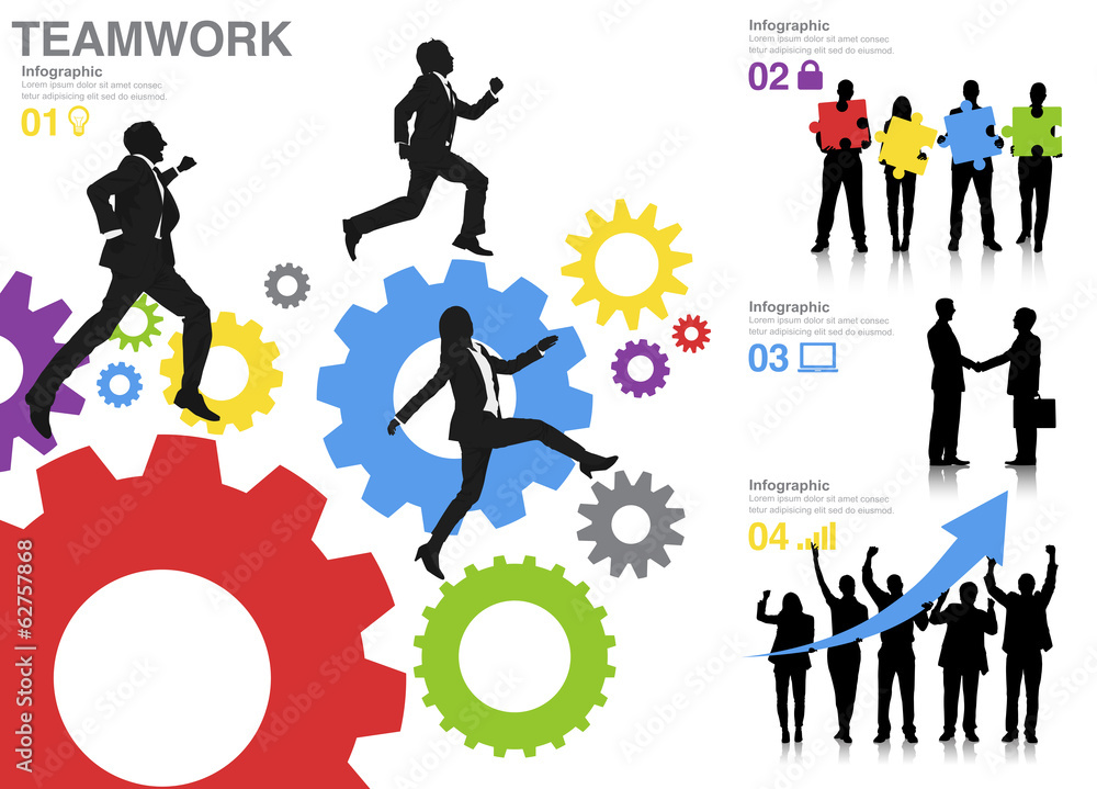 Obraz premium Successful Business Concept Vector