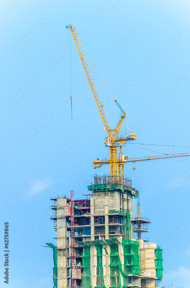 Construction crane building Construction crane building