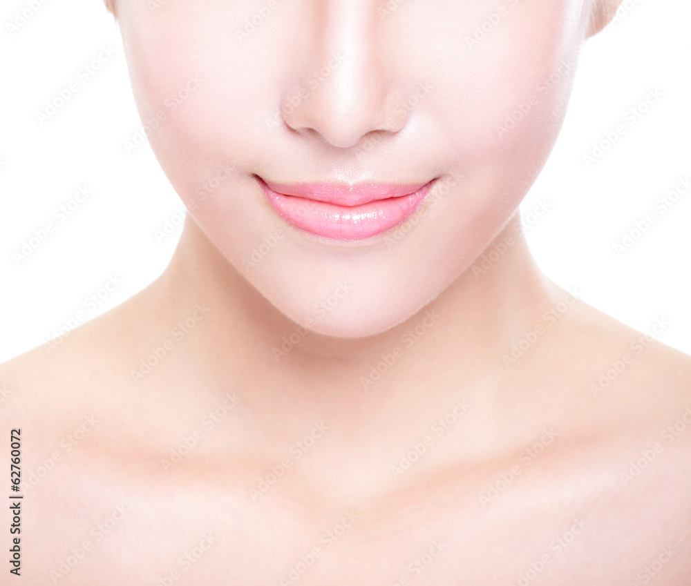 young woman with beautiful lips young woman with beautiful lips