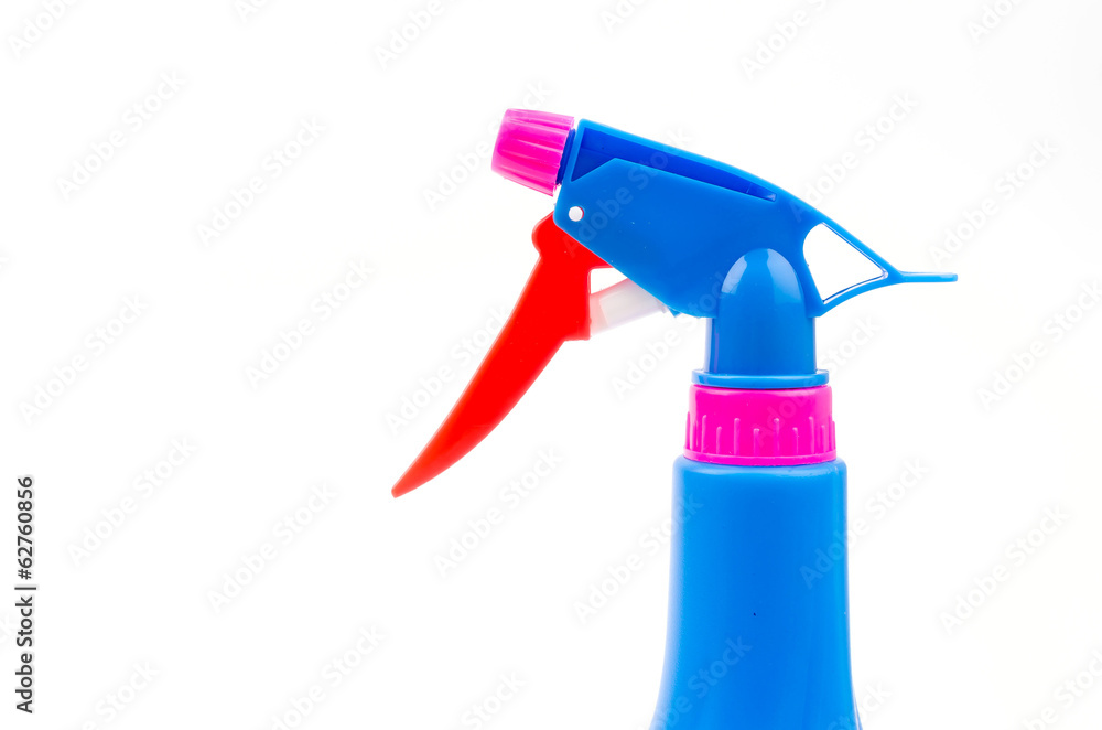 Spray bottles isolated white background Spray bottles isolated white background