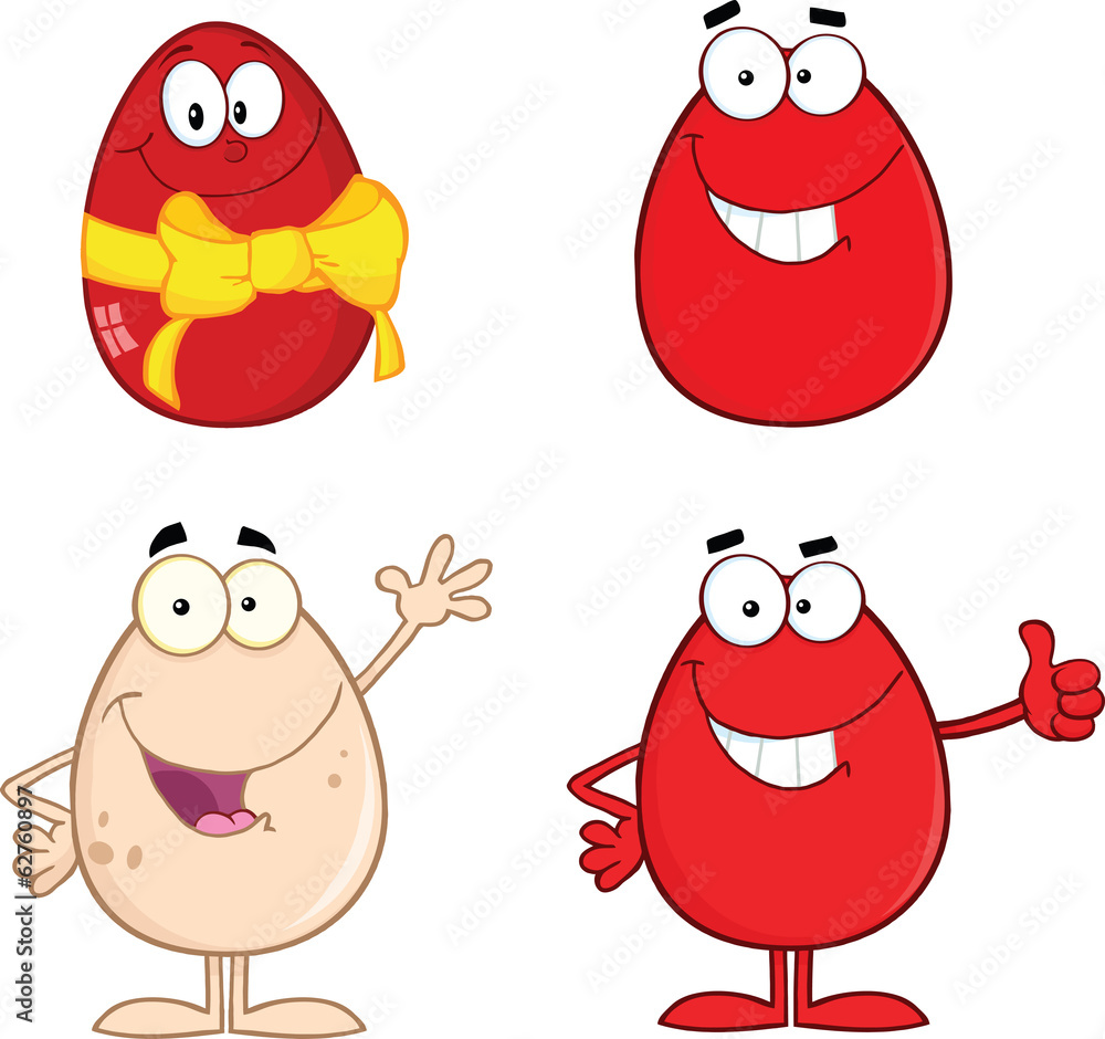 Egg Cartoon Characters 3 Collection Set Egg Cartoon Characters 3 Collection Set