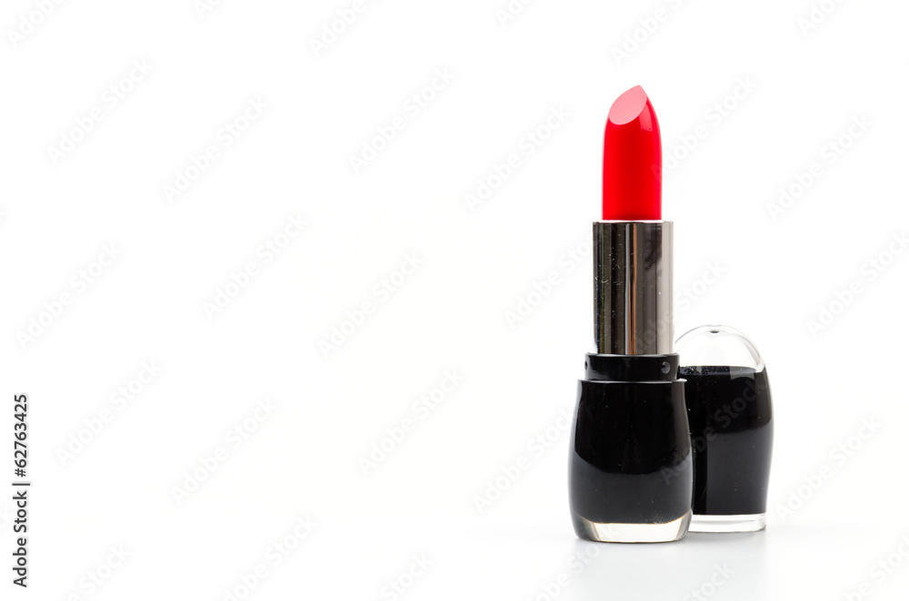 Fototapeta premium lipsticks isolated white background